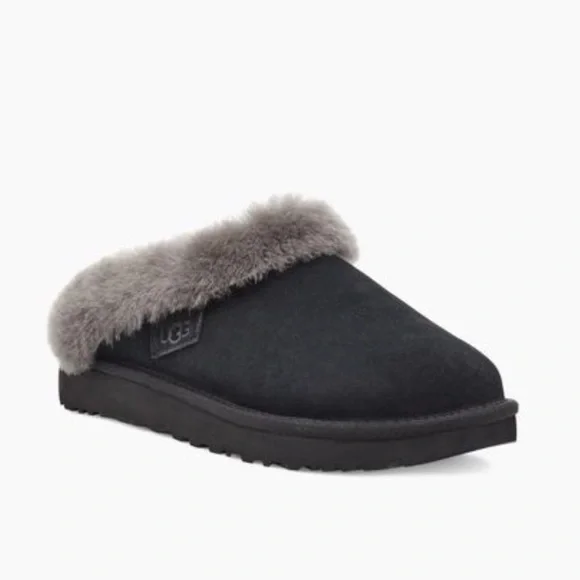 UGG | Cluggette Slippers In Black Grey Indoor Outdoor NEW - Picture 11 of 17
